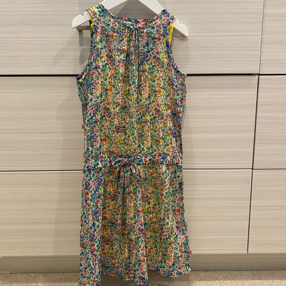 LeBig girls floral dress EUC